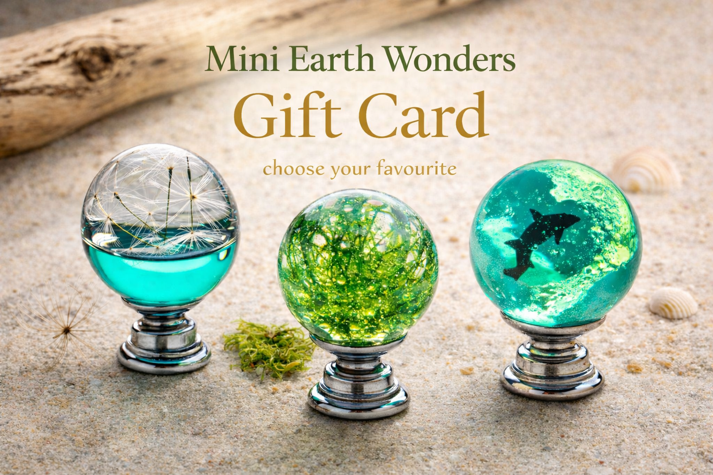 Mini Earth Wonders gift card