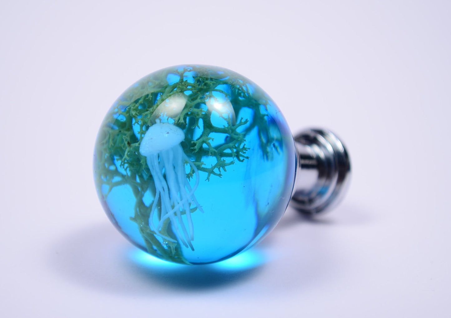 Gift for him , Ocean Jellyfish , Bathroom Blue Drawer Knobs , Ocean Sea Cabinet Knobs , Gifts drawer pulls