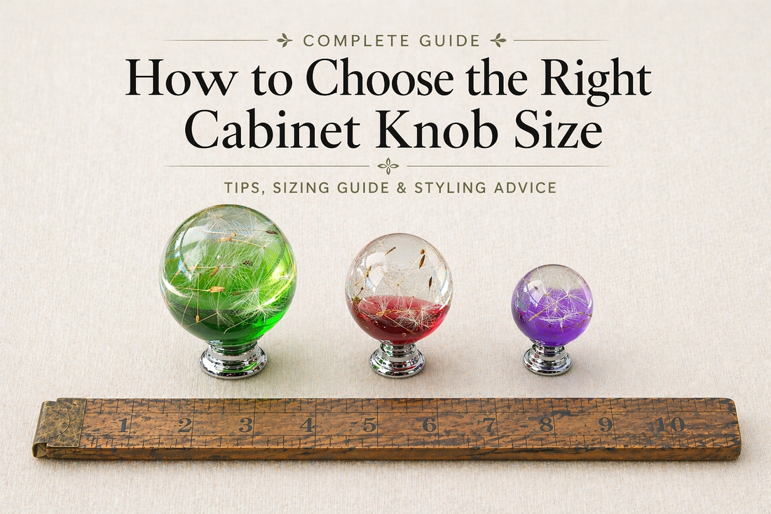 how to choose the right cabinet knob size