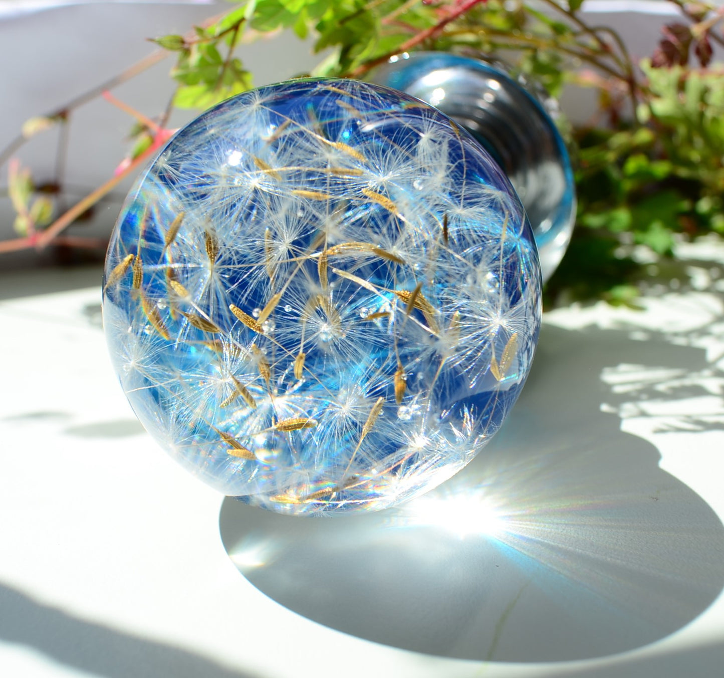 Botanical Resin Door Knobs – Dreamcatcher Edition Handmade Internal Door Handles | Boho Luxury Decor