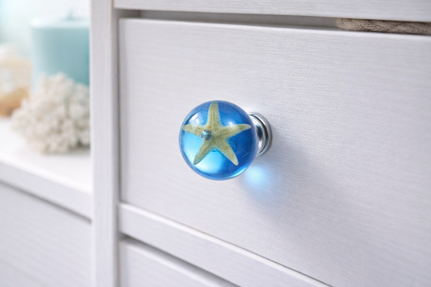 Starfish Resin Knob – Ocean Inspired Cabinet Hardware