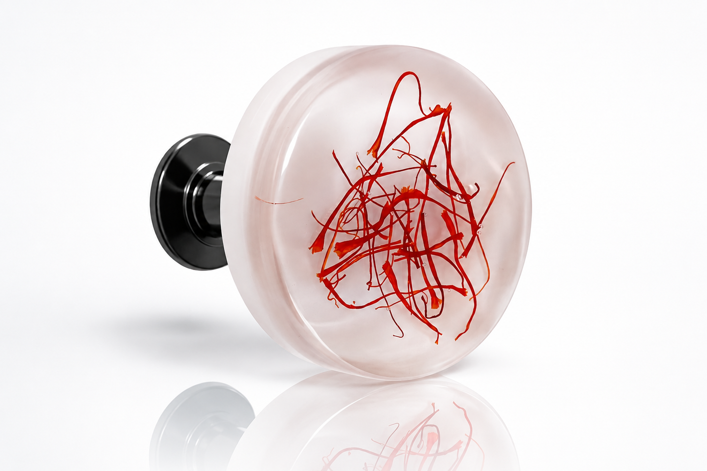 natural saffron resin drawer pull