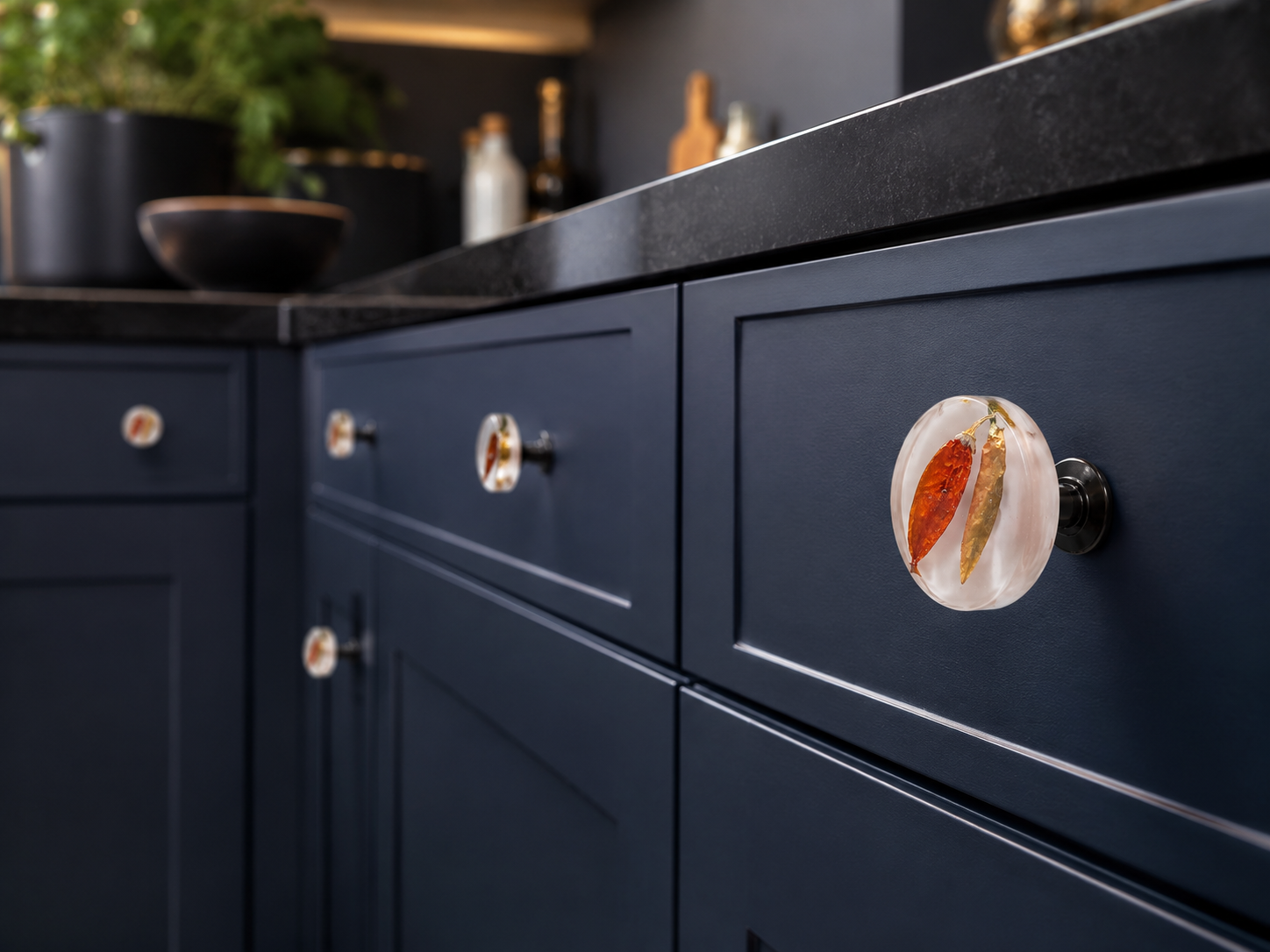 handmade chili pepper cabinet knob