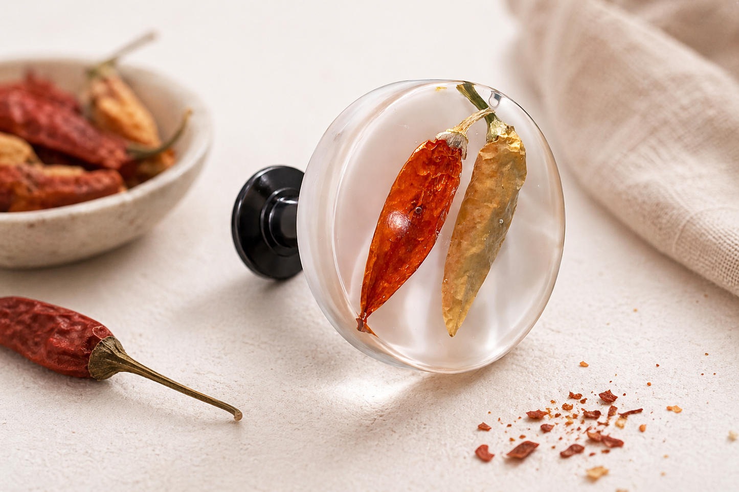 red pepper drawer pull for kitchen cabinets