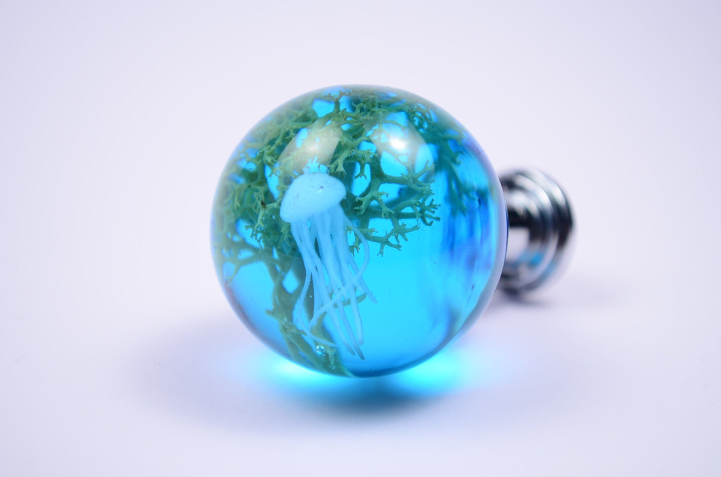 Gift for him , Ocean Jellyfish , Bathroom Blue Drawer Knobs , Ocean Sea Cabinet Knobs , Gifts drawer pulls