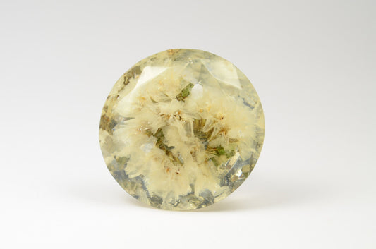 Diamond Shape , Resin Furniture Knobs , Natural White/Creamy Flower , Large Drawer Knobs , Kitchen Cupboard Handles, Home decor , Decoration