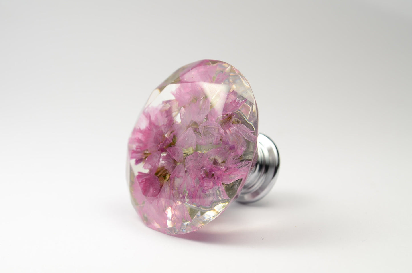 Gift Set of 5 Real Flower Resin Drawer Knobs, Drawer Pulls,  Home Decor ,  personalized gifts for mom