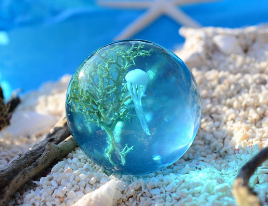 Gift for him , Ocean Jellyfish , Bathroom Blue Drawer Knobs , Ocean Sea Cabinet Knobs , Gifts drawer pulls