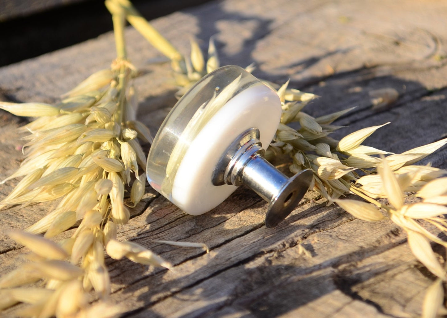 Big rounded Green Oats Kitchen Knobs, Green drawer knobs, Summer vibes with plants,