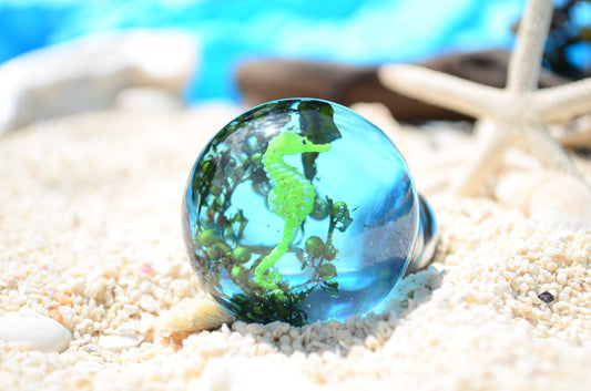 Seahorse Resin Knob – Luxury Ocean Inspired Cabinet Hardware